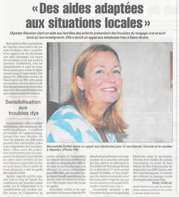 Article du Quotidien Réunion - 04/03/2017