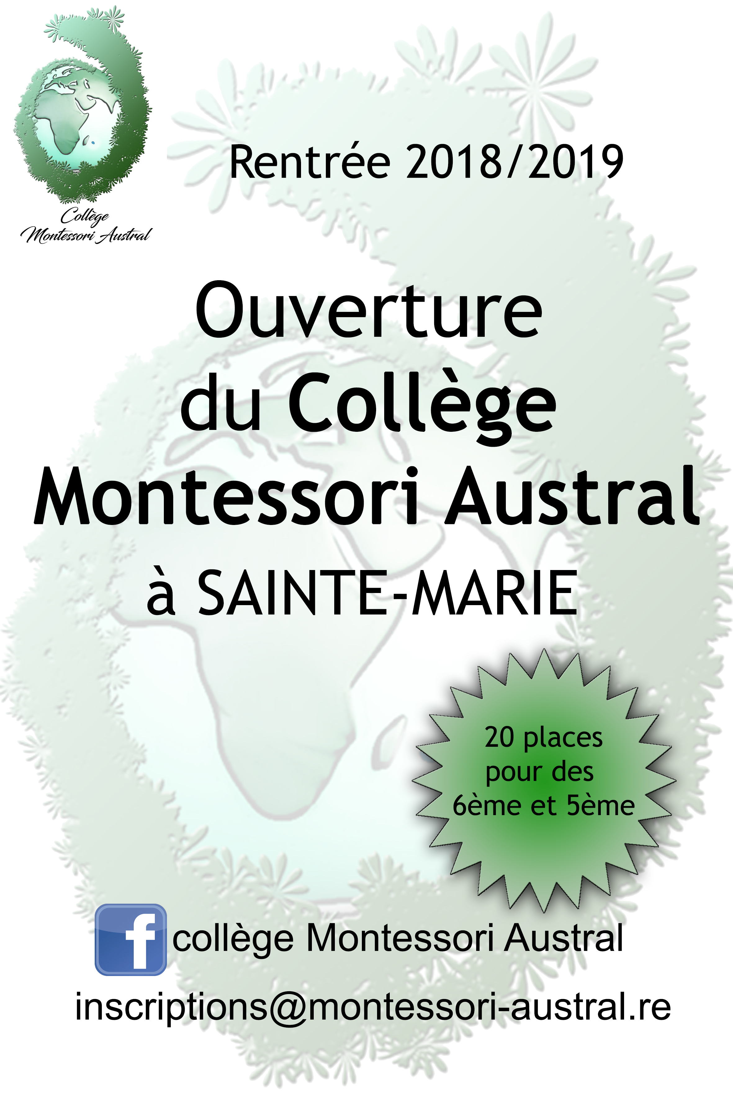 Affiche College Montessori Austral